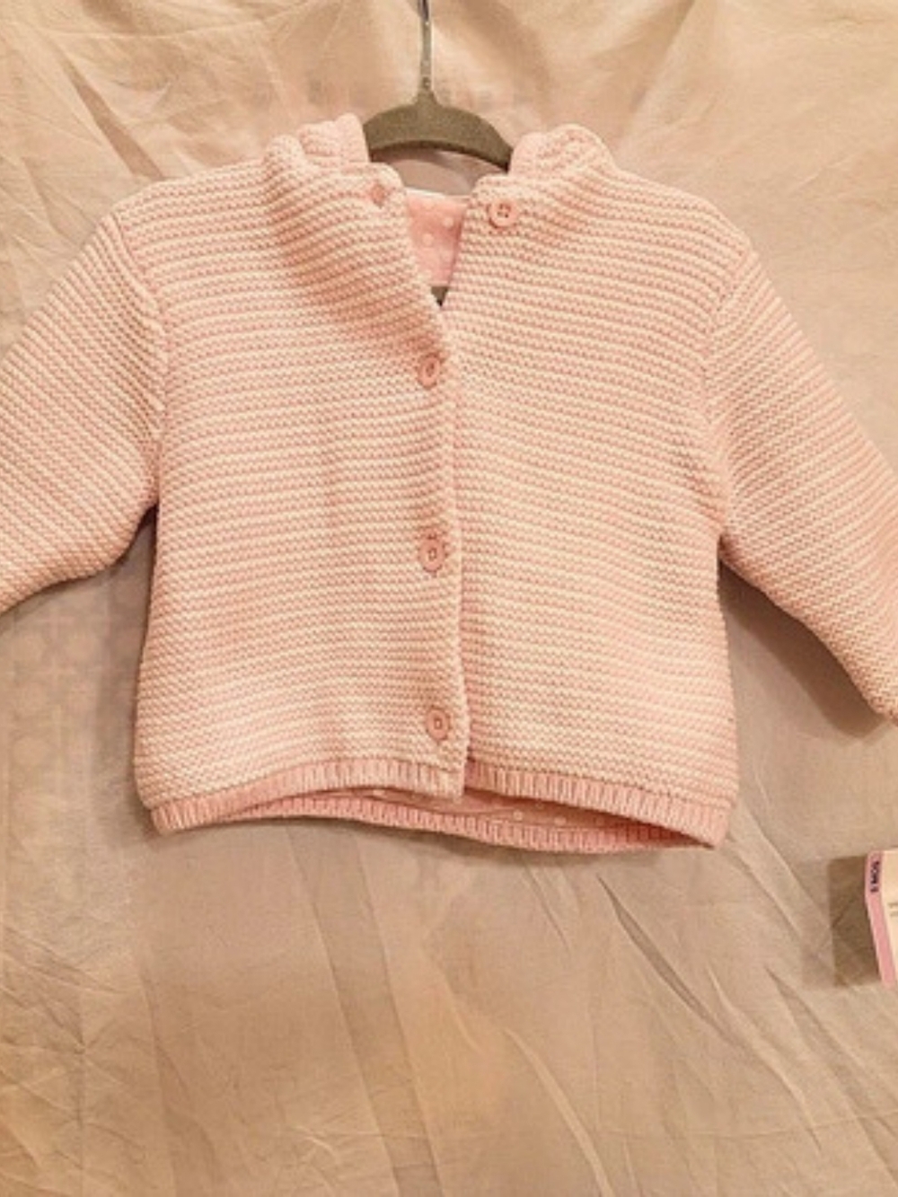 Little Me Sweater Classics Pink Knit Cardigan Baby 9M NWT